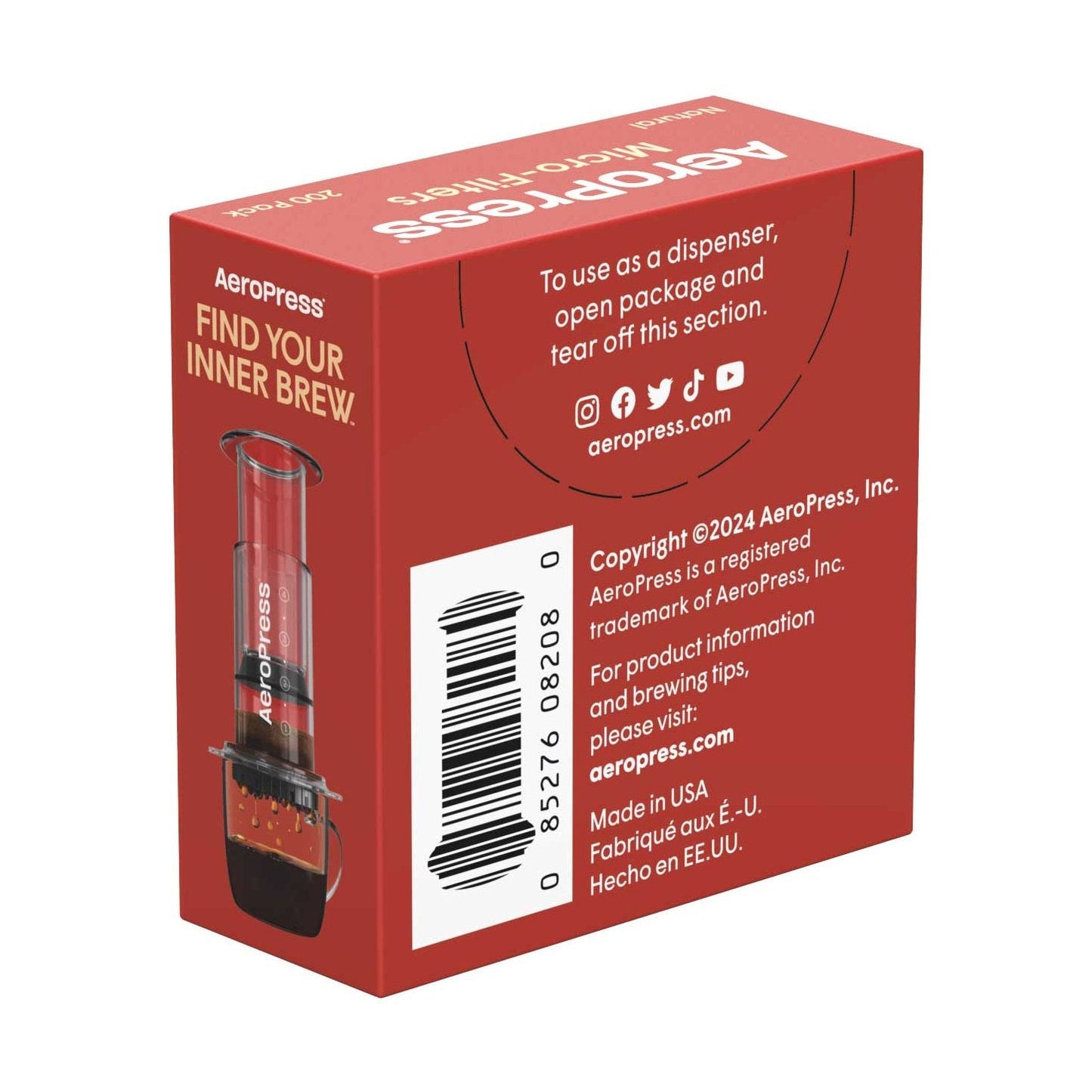 AeroPress Standard Natural Paper Micro-Filters (200 ct)