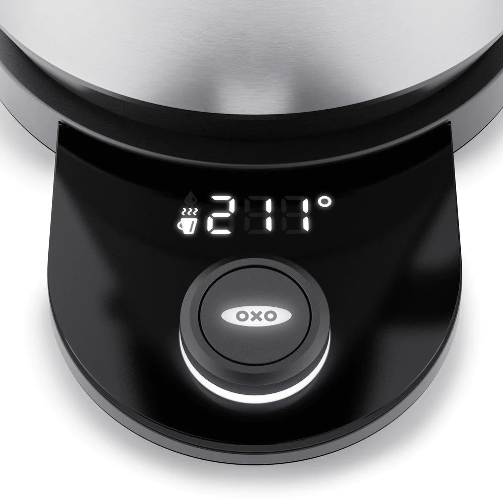 OXO CORDLESS ADJUSTABLE TEMPERATURE ELECTRIC KETTLE 1.75L