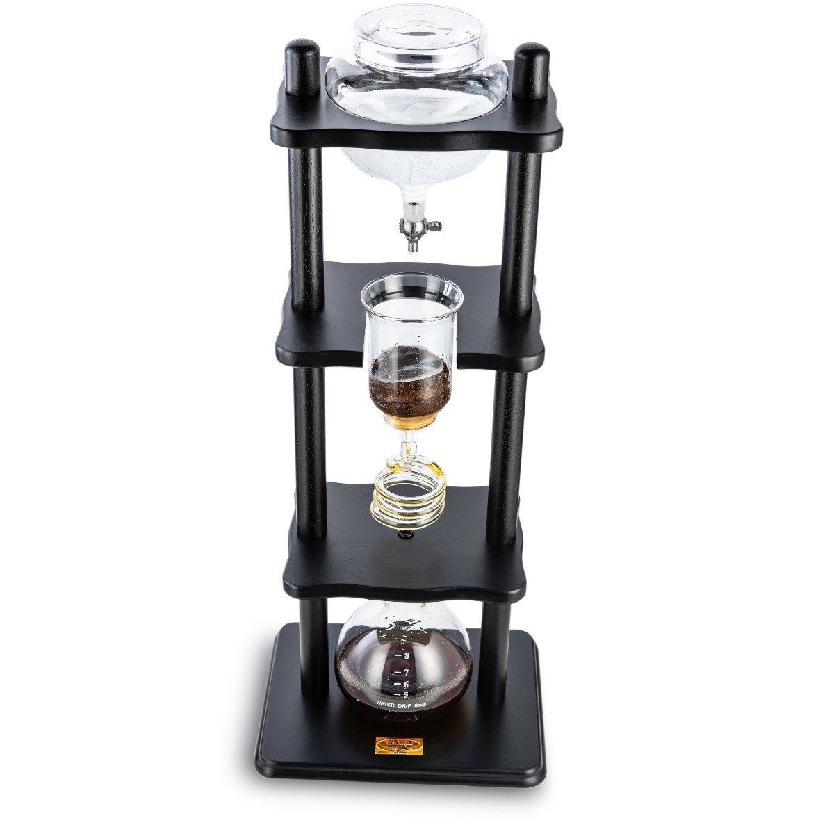 YAMA 6-8 CUP COLD DRIP MAKER STRAIGHT WOOD FRAME (32OZ)